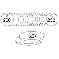 27mm Dia. Traffolite Tags White (226 To 250) , HuntOffice.ie on Productcaster.