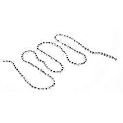 5Pcs Of 100mmtag Chain (Chrome Plated 3.2mm Ball Chain) 5 Chain Clasps , HuntOffice.ie on Productcaster.