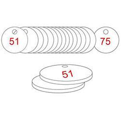 33mm Dia. Traffolite Tags Red/White (51 To 75) , HuntOffice.ie on Productcaster.