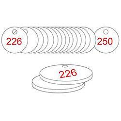 33mm Dia. Traffolite Tags Red/White (226 To 250) , HuntOffice.ie on Productcaster.