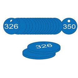 38mm Dia. Traffolite Tags Blue (326 To 350) on Productcaster.