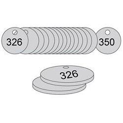 38mm Dia. Traffolite Tags Grey (326 To 350) , HuntOffice.ie on Productcaster.