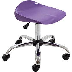 Titan Swivel Senior Classroom Stool with Castors 465-555mm Seat Height (Ages: 11+ Years) Purple T33-P 5 Year Guarantee on Productcaster.