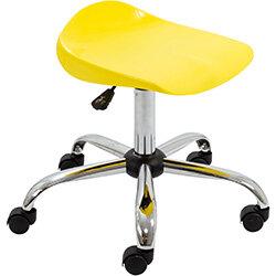 Titan Swivel Senior Classroom Stool with Castors 465-555mm Seat Height (Ages: 11+ Years) Yellow T33-Y 5 Year Guarantee , HuntOffice.ie on Productcaster.