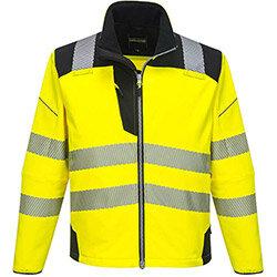 Portwest T402 PW3 Hi-Vis Softshell Jacket Yellow & Black 3XL , HuntOffice.ie on Productcaster.