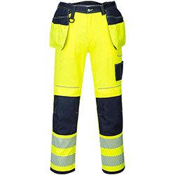 Portwest T501 PW3 Hi-Vis Holster Trousers Yellow & Navy Size UK38/EU54 (Regular Fit) , HuntOffice.ie on Productcaster.