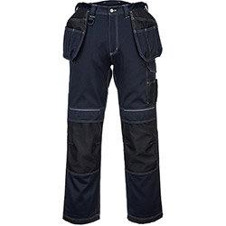 Portwest T602 PW3 Holster Work Trousers Navy & Black Size UK30/EU46 on Productcaster.