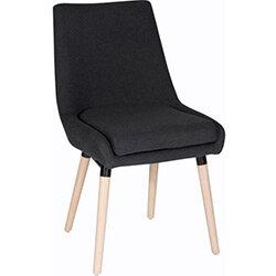 Welcome Conference Chair With Modern Oak Coloured Legs In Graphite Set of 2 on Productcaster.