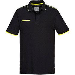 Portwest T722 WX3 Eco Polo Black Medium on Productcaster.