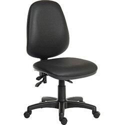 Practica Wipe Clean Operator Chair With Durable Nylon Base In Pu Black on Productcaster.