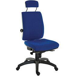 Ergo Plus 24 Hour Executive Ergonomic Posture Task Operator Office Chair With Headrest Fabric Blue on Productcaster.