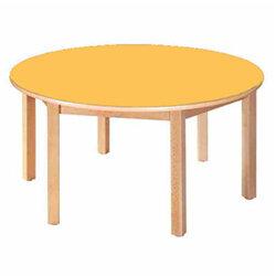 Round Pre-School Table Beech Yellow 120 Diameter 52cm High TC95204 , HuntOffice.ie on Productcaster.