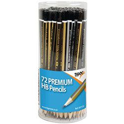 Tiger HB Pencils Display Pot Assorted Pack of 72 301532 , HuntOffice.ie on Productcaster.