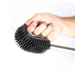 3-in-1 Flexible Toilet Brush - Black, Sleek Design for Modern Bathrooms on Productcaster.