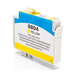 Compatible Epson C13T08044011 T0804 Yellow 520 Page Yield Ink Cartridge on Productcaster.