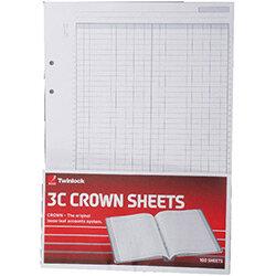 Twinlock Crown 3C F3 Double Cash Ledger Refill Sheets Pack of 5 , HuntOffice.ie on Productcaster.