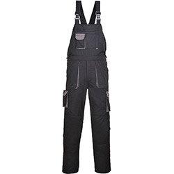 Portwest TX12 Contrast Bib & Brace Overall Black Large (Regular Fit) on Productcaster.