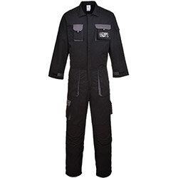 Portwest TX15 Contrast Coverall Black Medium on Productcaster.