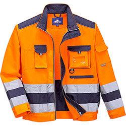 Portwest TX50 Lille Hi-Vis Jacket Orange & Navy XL on Productcaster.