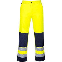 Portwest TX71 Seville Hi-Vis Trousers Yellow & Navy Medium , HuntOffice.ie on Productcaster.