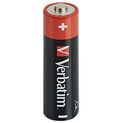 Verbatim AA Alkaline Batteries Pack of 4 49501 , HuntOffice.ie on Productcaster.