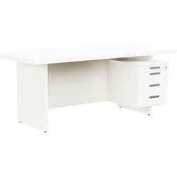 Grand Executive Office Desk With Right Side Drawers 1800mm White on Productcaster.