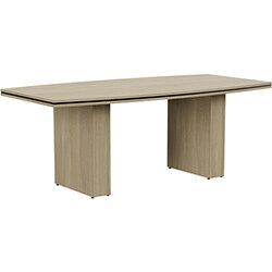 Oskar 2000mm Urban Oak Boat Shaped Boardroom & Meeting Table on Productcaster.