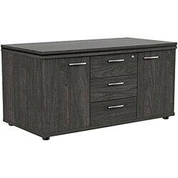 Oskar 2 Door & 3 Drawer Credenza Unit Carbon Walnut W1200mm on Productcaster.