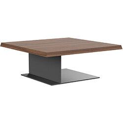 Soreno 920mm Coffee Table American Walnut with Metal Base on Productcaster.