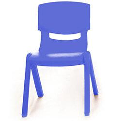 Blue Plastic Classroom Chair - Lightweight, Stackable & Easy To Clean - 35cm - Ideal For Schools on Productcaster.