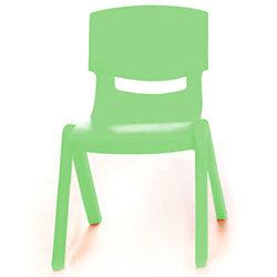 Green Plastic Classroom Chair 35cm - Lightweight & Stackable, Ideal For Play-Schools on Productcaster.