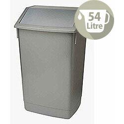 Addis 60 Litre Flip Top Waste Bin Metallic Grey Finish AG813418' , ''HuntOffice.ie' on Productcaster.