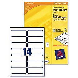 Avery 14 Per Sheet Multifunction Labels 105x42.3mm (1400 Labels)' , ''HuntOffice.ie' on Productcaster.