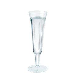 Plastic Champagne Disposable Glasses 125ml Clear [Pack of 10] CPDC7025A on Productcaster.