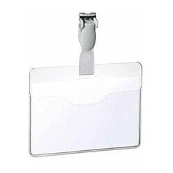 Durable Visitor Name Badge 60x90mm Clear Pack of 25 8147/19 , HuntOffice.ie on Productcaster.