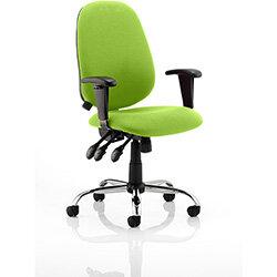 Lisbon High Back Task Operator Office Chair Swizzle Green , HuntOffice.ie on Productcaster.