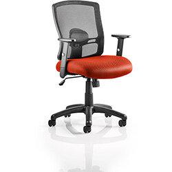 Portland Mesh Back Task Operator Office Chair Pimento Rustic Orange , HuntOffice.ie on Productcaster.