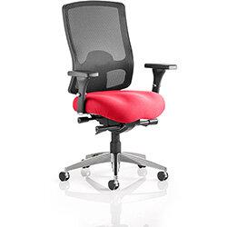 Regent High Mesh Back Task Operator Office Chair Cherry Red , HuntOffice.ie on Productcaster.