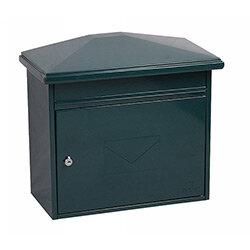 Phoenix Libro MB0115KG Front Loading Mail box in Green with Key Lock Green on Productcaster.