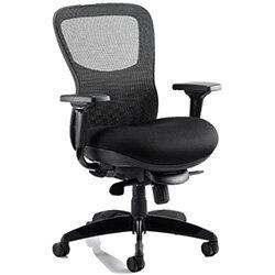 Stealth Shadow Ergo Posture Office Chair Black Airmesh Seat And Mesh Back With Arms , HuntOffice.ie on Productcaster.