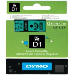 Dymo D1 Tape 45019 12mm x 7m Black on Green S0720590 , HuntOffice.ie on Productcaster.