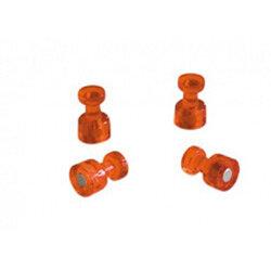 Franken Decorative Magnetic Memo Holders Orange Pack of 4 on Productcaster.