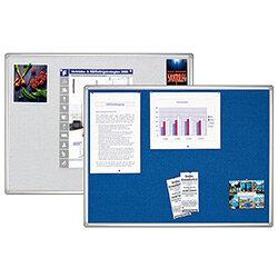 Franken Blue Felt Pin Board PRO Aluminium Frame 1200x900mm PT830303 , HuntOffice.ie on Productcaster.