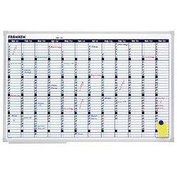 Franken Annual Planner 900 x 600mm - 58 x 14mm Day Grid, Magnetic, Dry Marker, Accessory Kit , HuntOffice.ie on Productcaster.