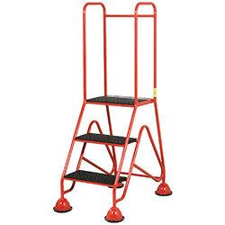 EN-131 GS Fort Easy Glide Red Steps 3 Tread Height 1.435m Capacity 150kg , HuntOffice.ie on Productcaster.