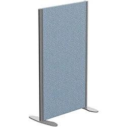 Sprint Eco Freestanding Screen Straight Top W600xH1000mm Light Blue - With Stabilising Feet on Productcaster.