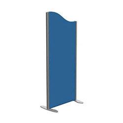 Sprint Eco Freestanding Screen Wave Top W600xH1400-1200mm Blue - With Stabilising Feet on Productcaster.