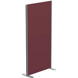 Sprint Eco Freestanding Screen Straight Top W800xH1600mm Wine - With Stabilising Feet on Productcaster.