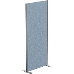 Sprint Eco Freestanding Screen Straight Top W800xH1800mm Light Blue - With Stabilising Feet on Productcaster.