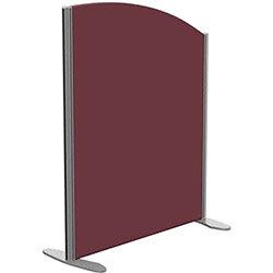 Sprint Eco Freestanding Screen Curved Top W800xH1000-800mm Wine - With Stabilising Feet on Productcaster.